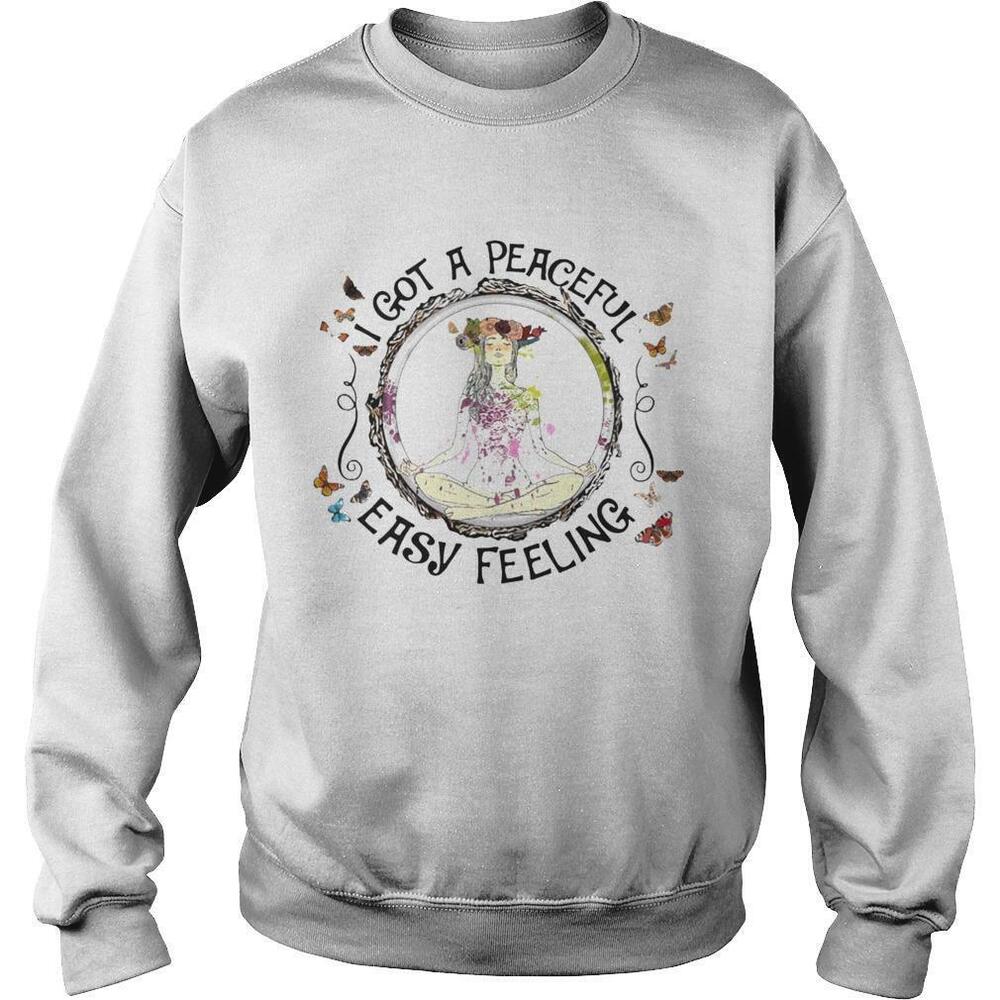 Girl Yoga I Got A Peaceful Easy Feeling Sweatshirt 1